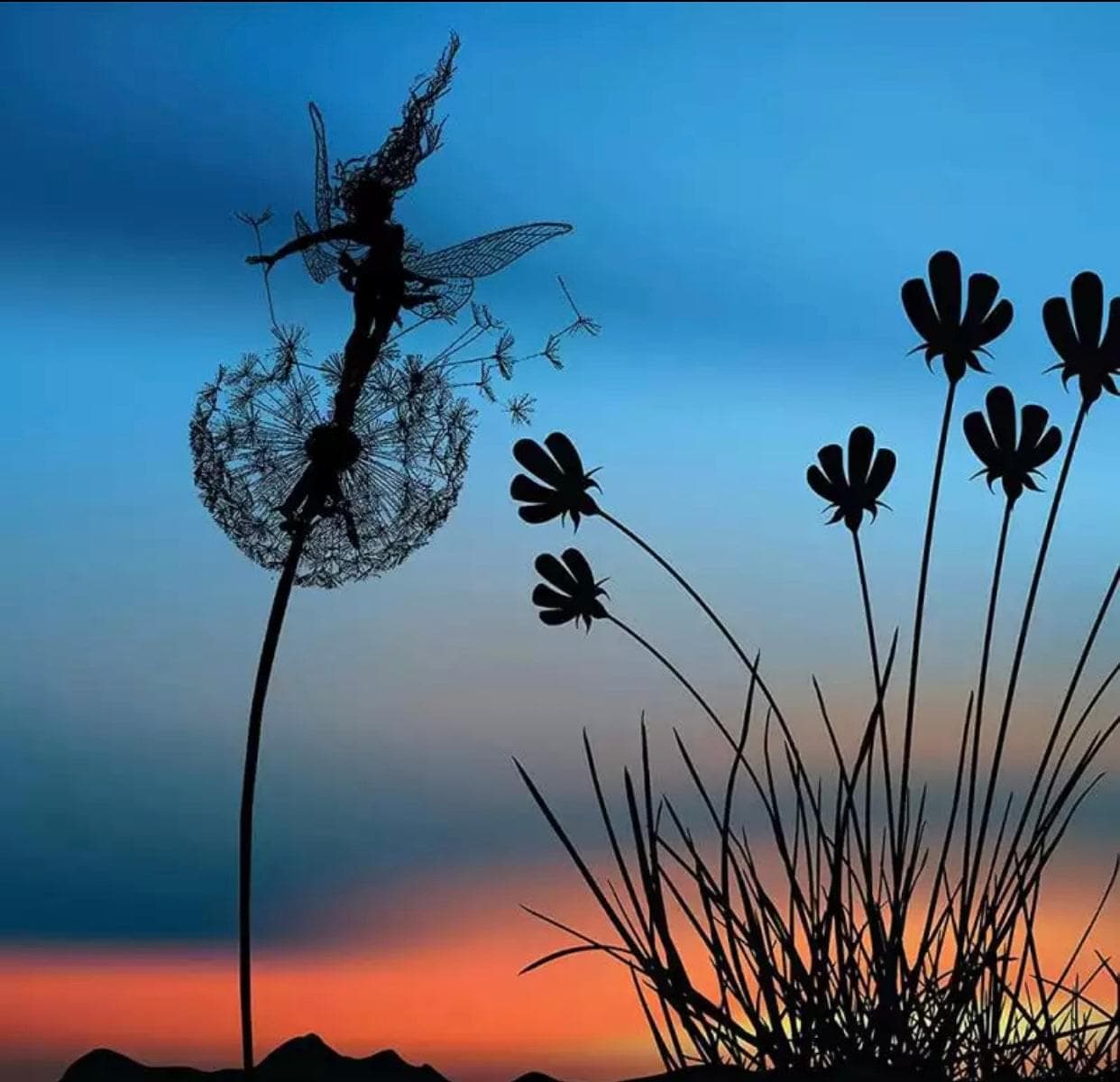 Dandelion Sculpture - Perfect Wonderland Garden Decoration