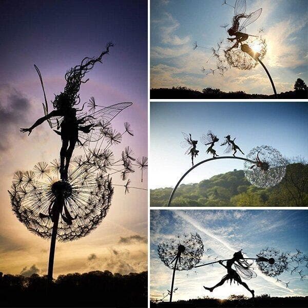 Dandelion Sculpture - Perfect Wonderland Garden Decoration